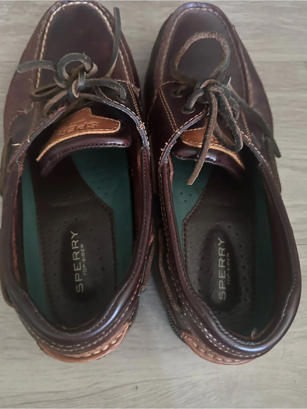 Sperry Mako 2 Eye Canoe Leather Boat Shoes Sz 8.5
